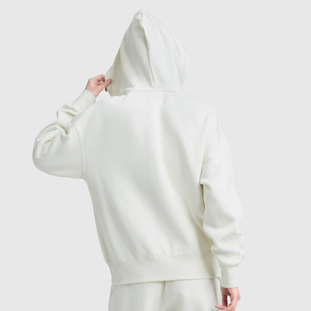 Champion Powerblend Fleece Zip-Up Hoodie - Unbleached Cotton