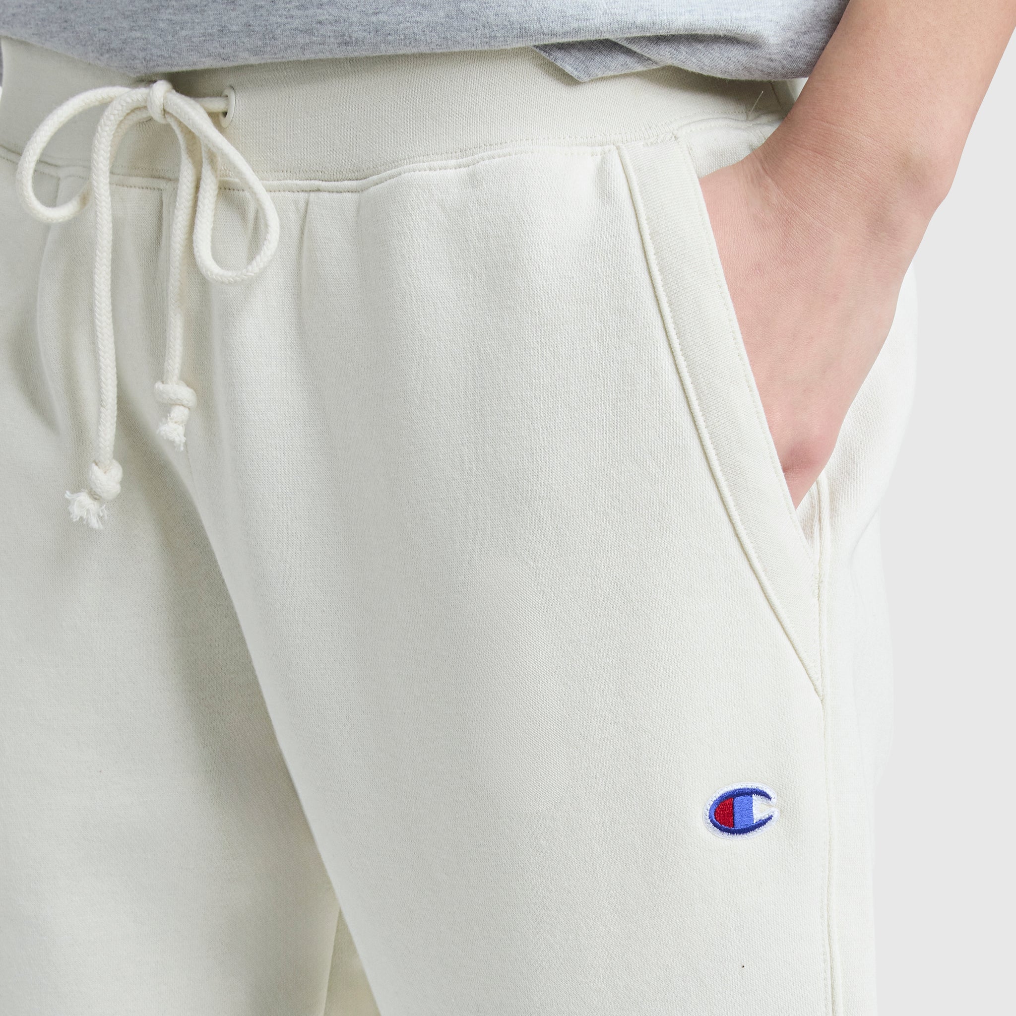 Champion Powerblend Straight Hem Sweatpants - Unbleached Cotton