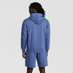 Champion Powerblend Hoodie, Tonal Script Logo - Coastal Fjord