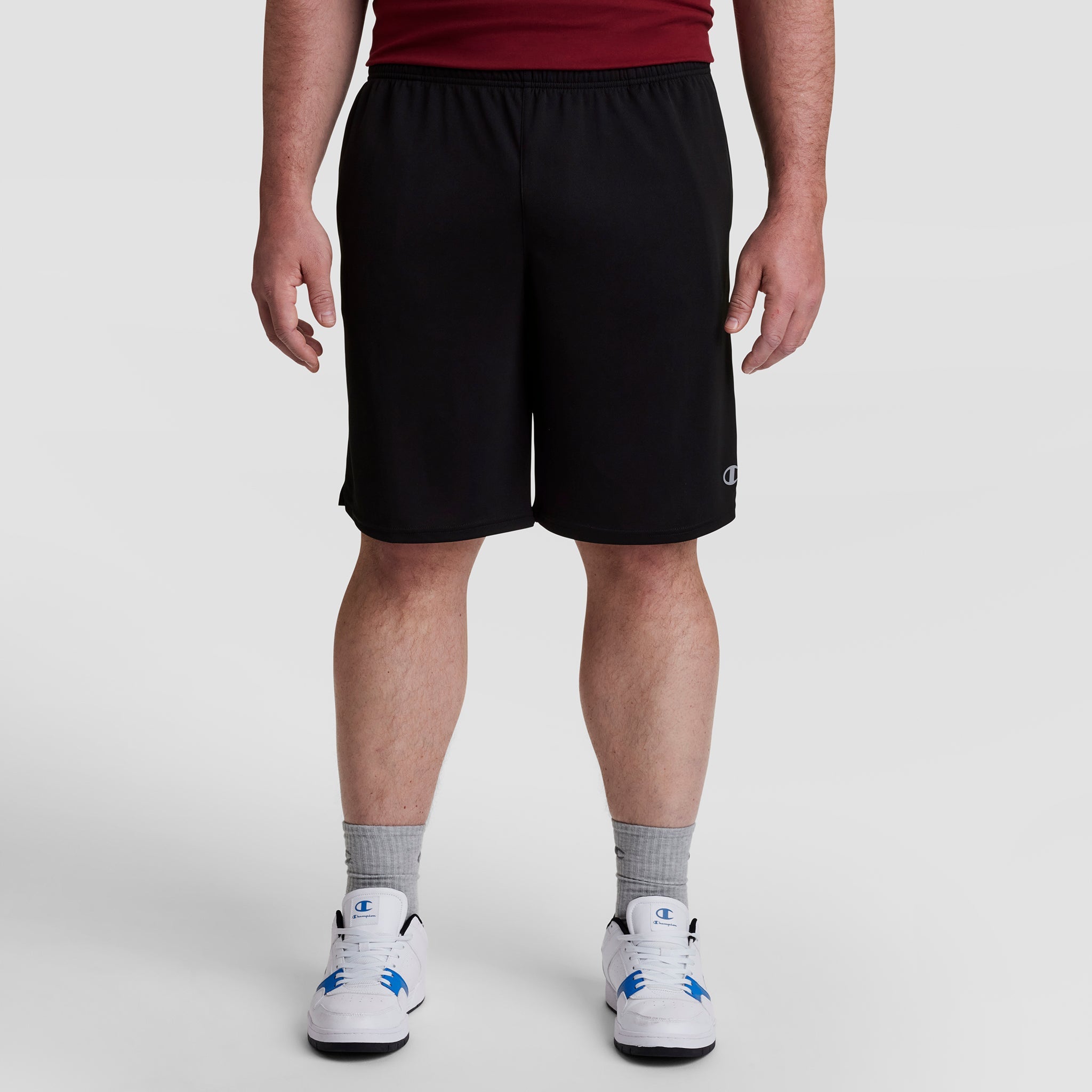 Champion Sport Shorts, Moisture Wicking - Big & Tall - Black