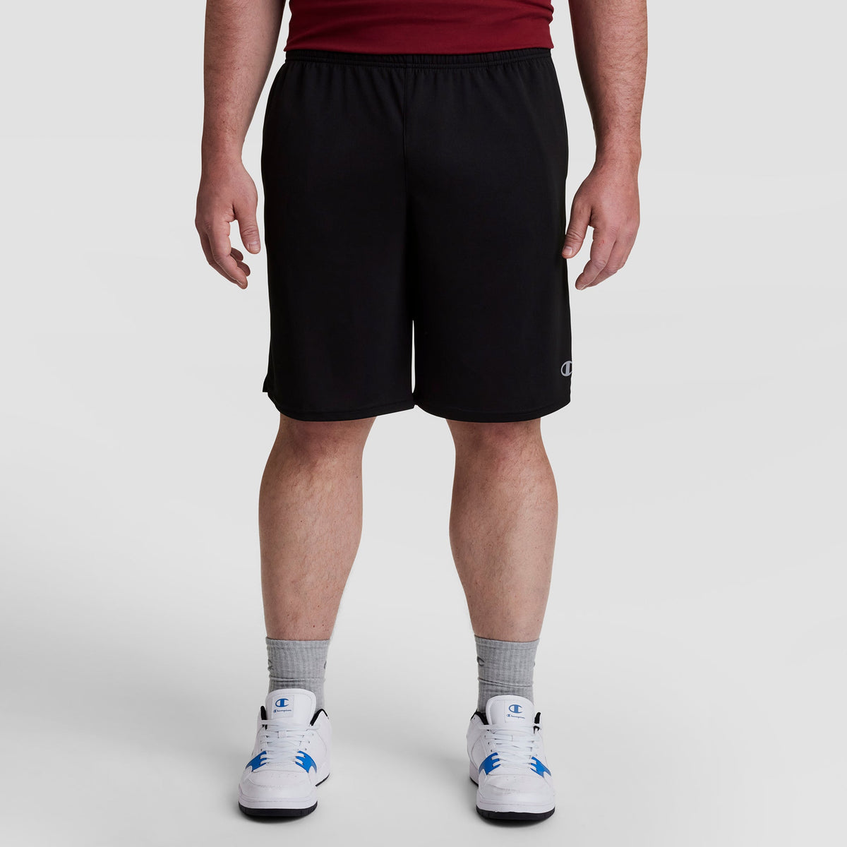 Champion Sport Shorts, Moisture Wicking - Big & Tall - Black
