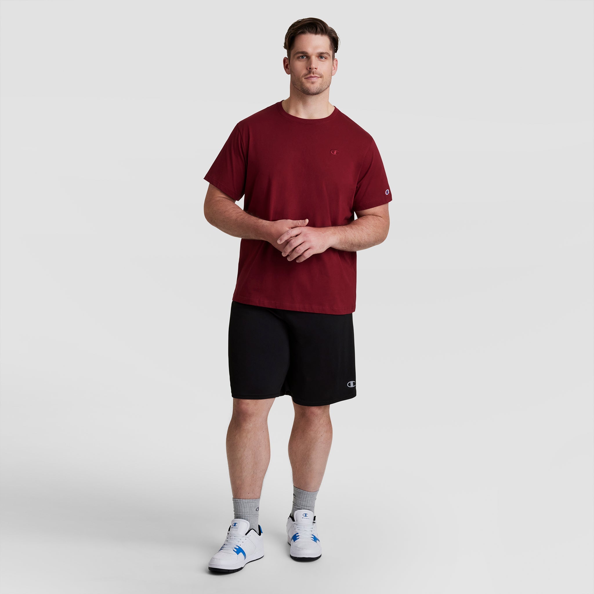 Champion Sport Shorts, Moisture Wicking - Big & Tall - Black