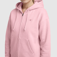 Champion Powerblend Fleece Zip-Up Hoodie - Rose Shadow