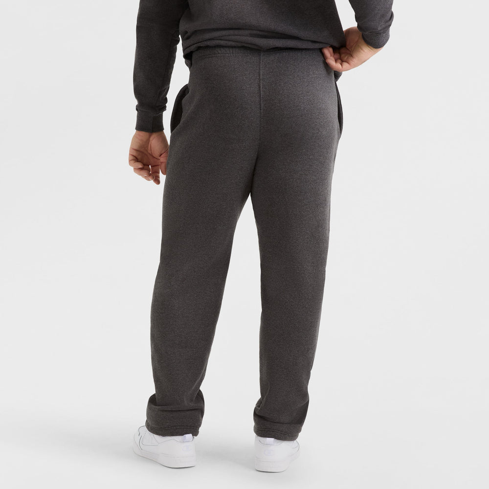 Champion Powerblend Sweatpants, Open Hem - Big & Tall - Granite Heather
