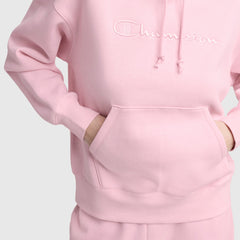 Champion Powerblend Freshman Hoodie, Embroidered Script Logo - Rose Shadow