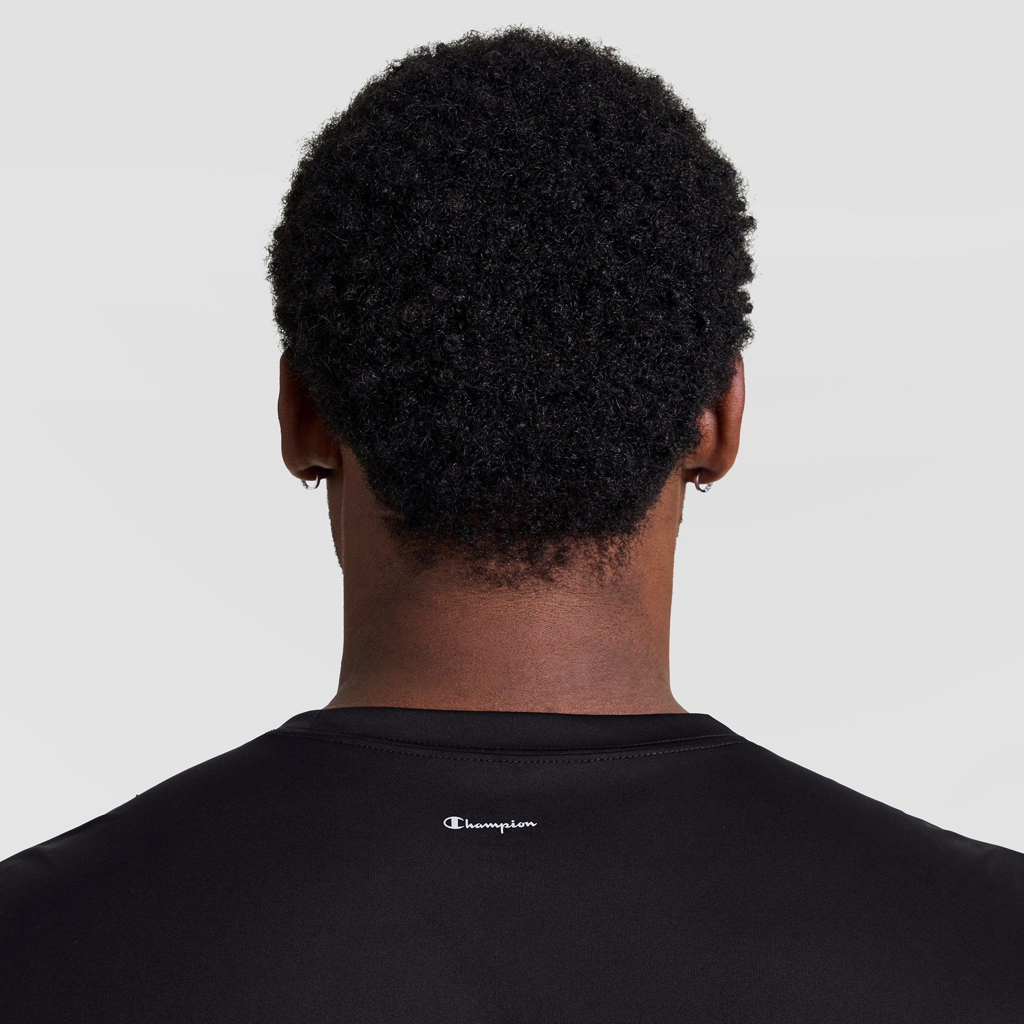 Champion Sport T-Shirt, Reflective C Logo - Big & Tall - Black