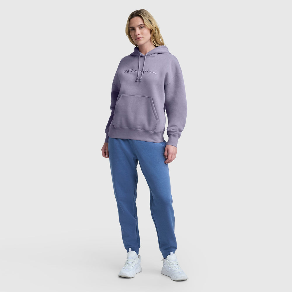 Champion Powerblend Freshman Hoodie, Embroidered Script Logo - Daybreak