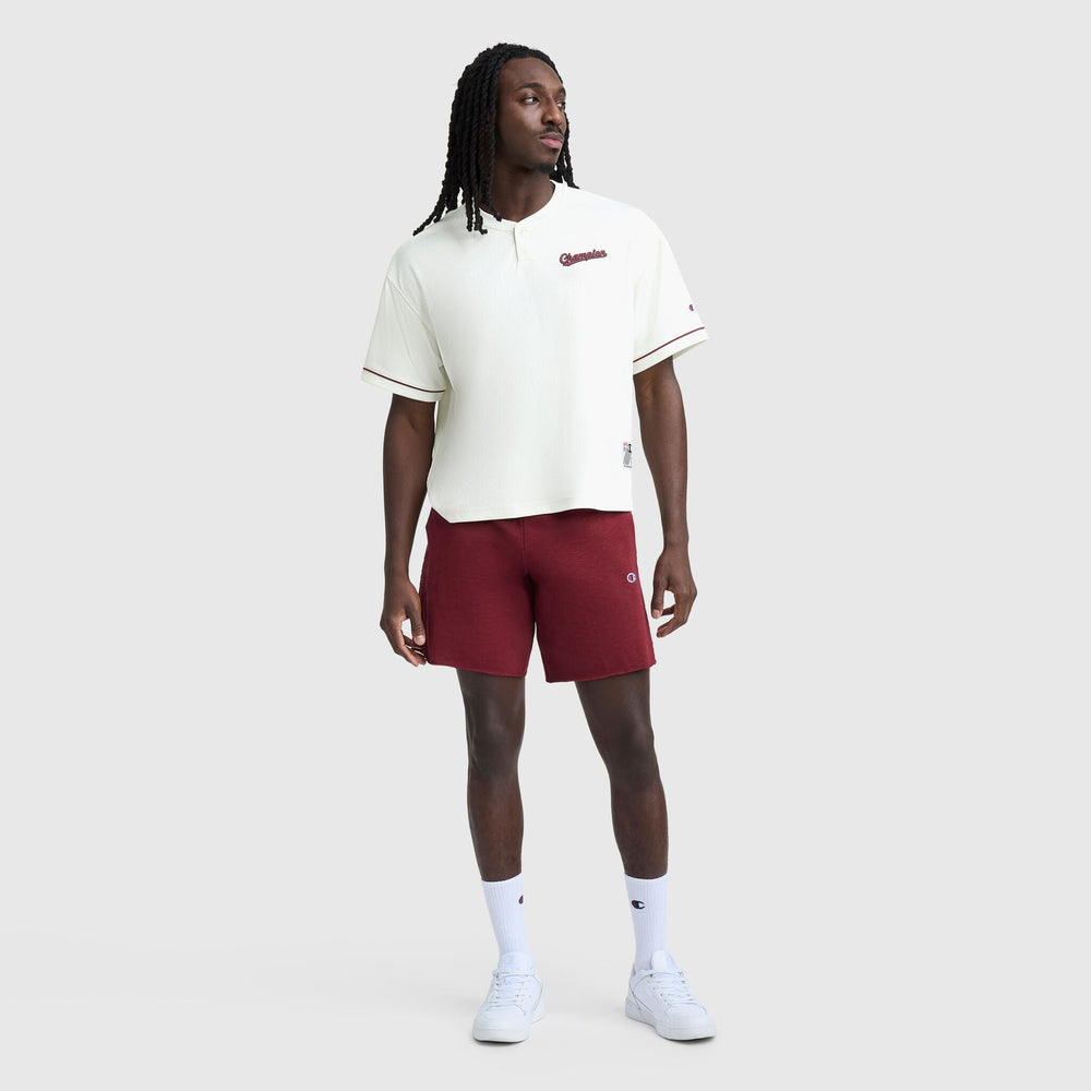 Champion Modern Retro Coaches Henley - Unbleached Cotton