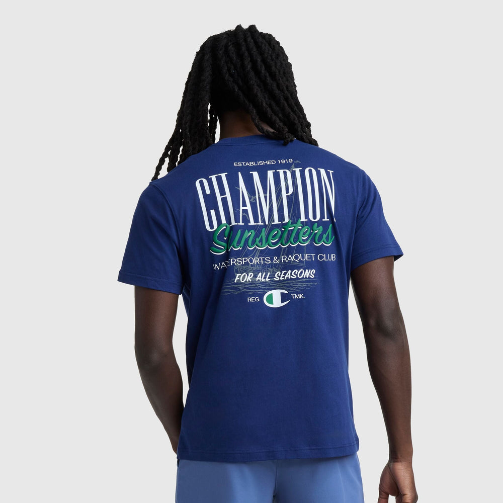 Champion Sunsetters Graphic T-Shirt - Blue Depth