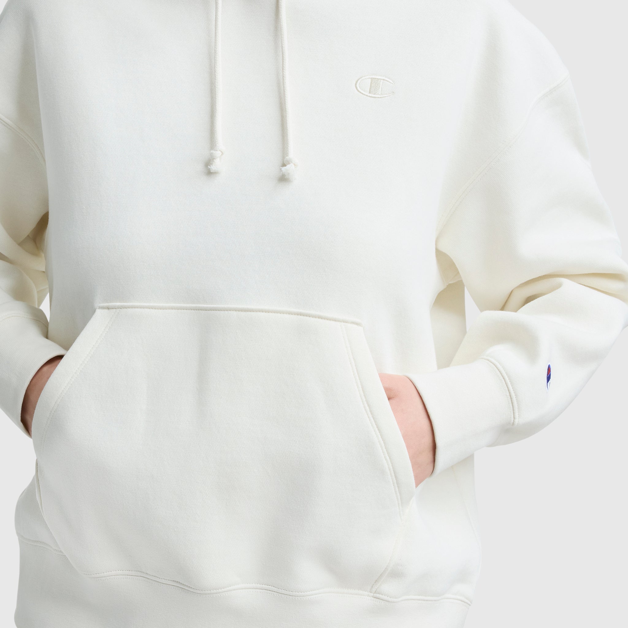 Champion Powerblend Freshman Hoodie - Unbleached Cotton