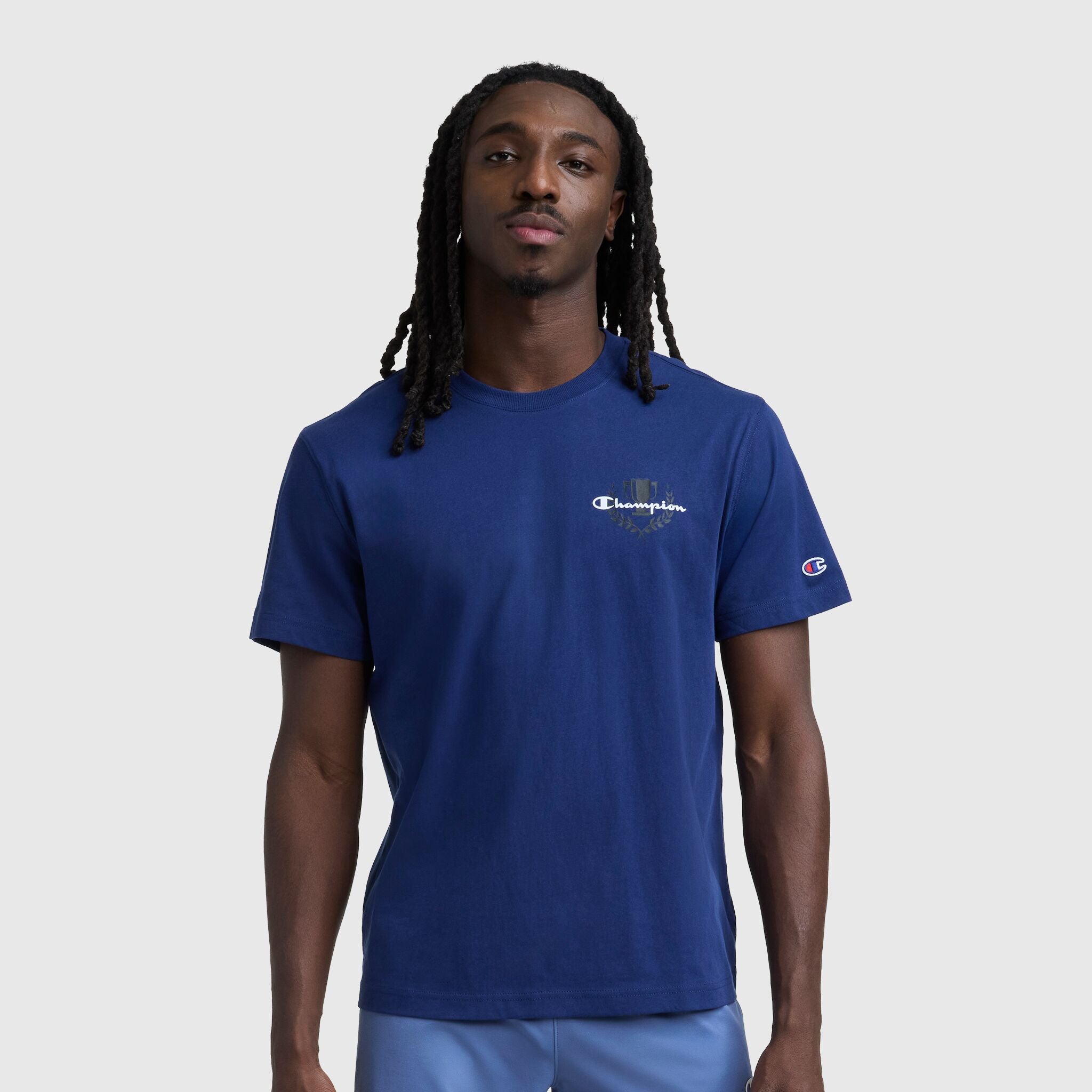 Champion Champion Club Graphic T-Shirt - Blue Depth