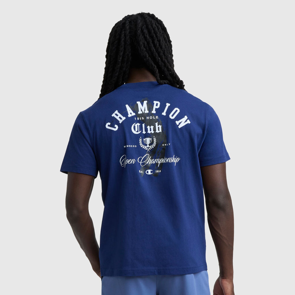 Champion Champion Club Graphic T-Shirt - Blue Depth