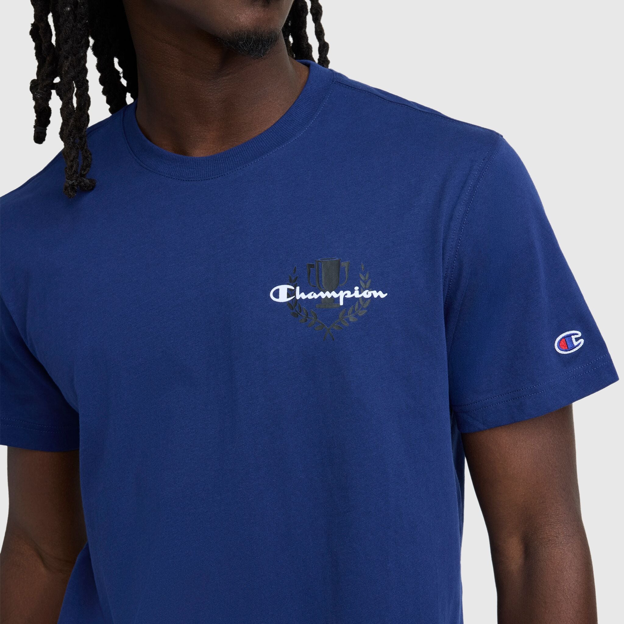 Champion Champion Club Graphic T-Shirt - Blue Depth