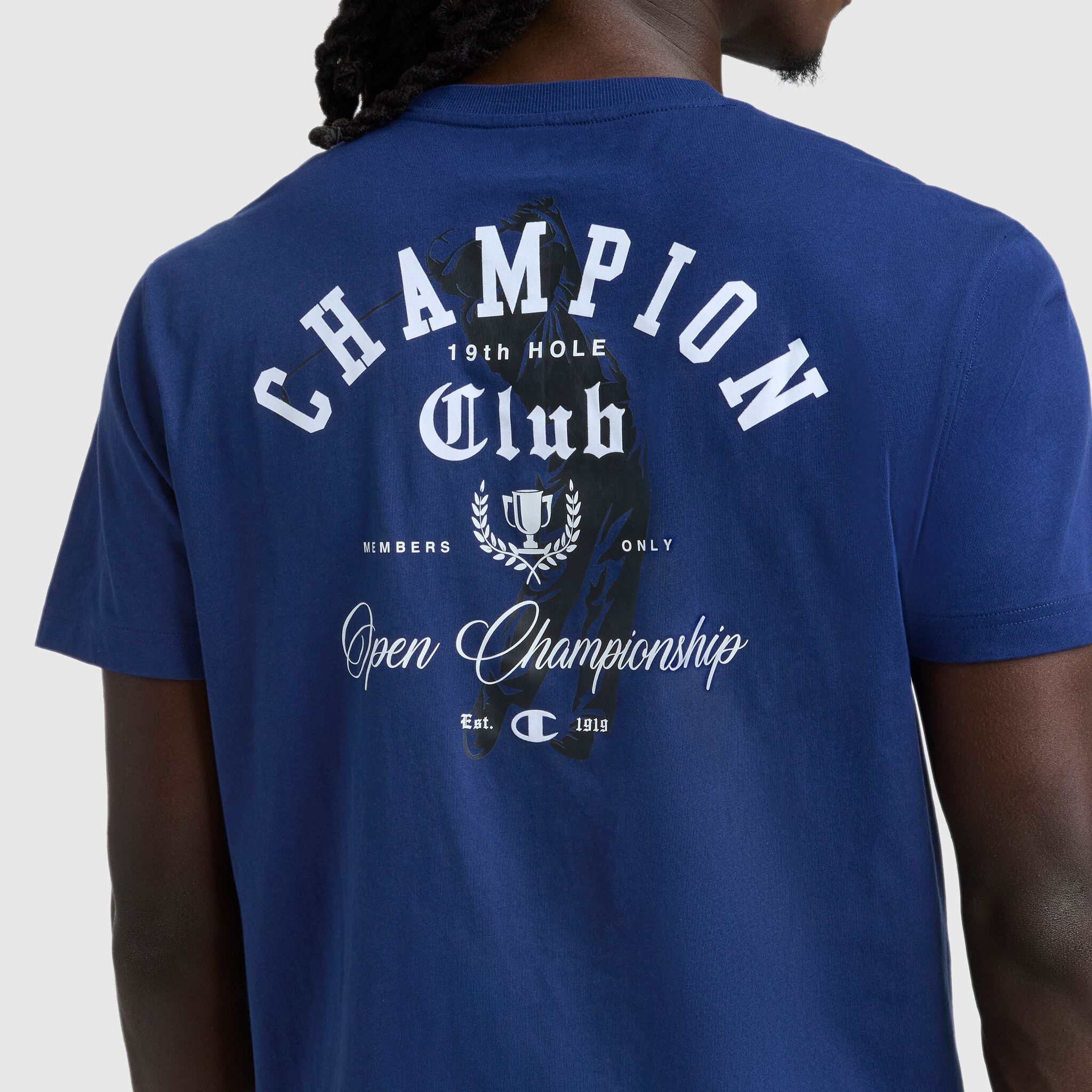 Champion Champion Club Graphic T-Shirt - Blue Depth
