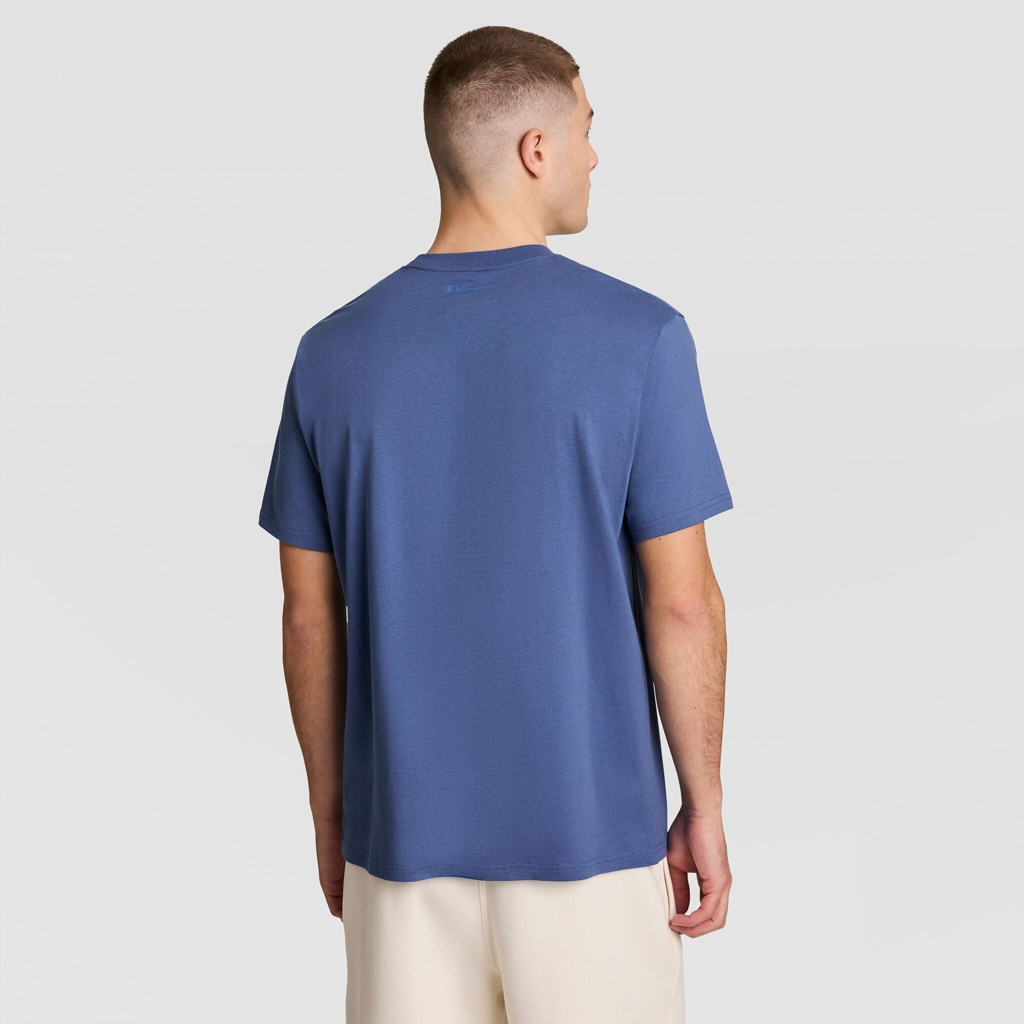 Champion Classic Graphic T-Shirt, Tonal Script Logo - Coastal Fjord