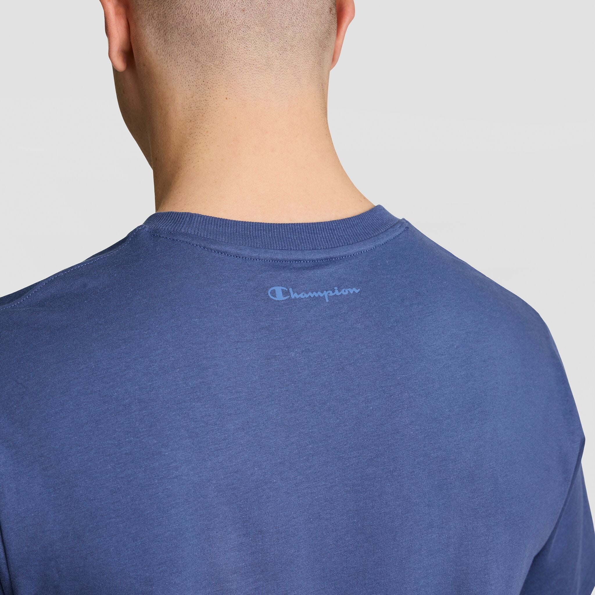 Champion Classic Graphic T-Shirt, Tonal Script Logo - Coastal Fjord