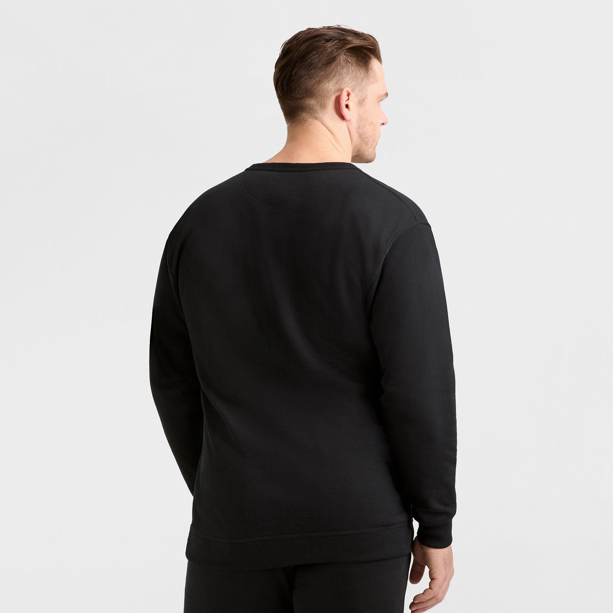 Champion Powerblend Crewneck Sweatshirt - Big & Tall - Black