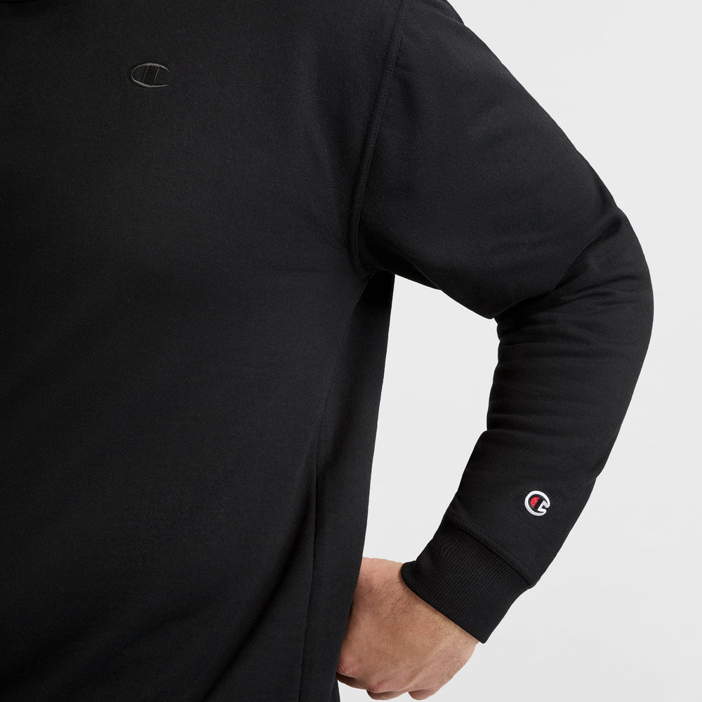 Champion Powerblend Crewneck Sweatshirt - Big & Tall - Black