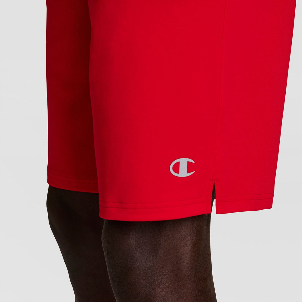 Champion 10" Moisture Wicking, Sport Shorts - Tango Red