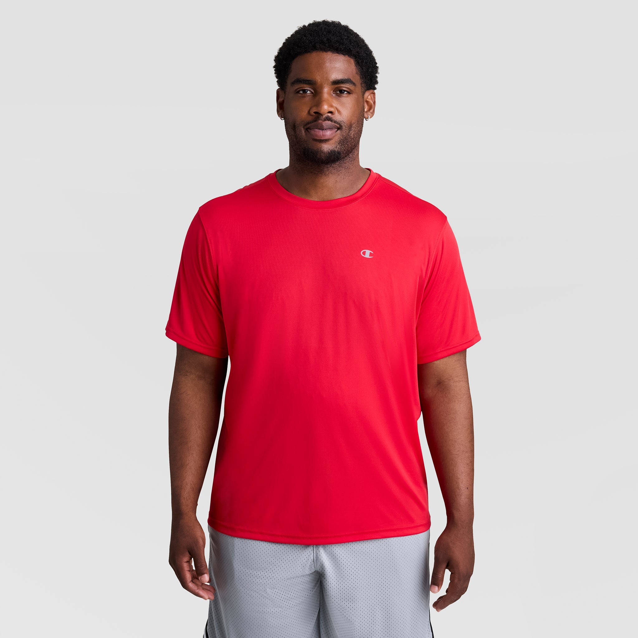 Champion Sport T-Shirt, Reflective C Logo - Big & Tall - Scarlet