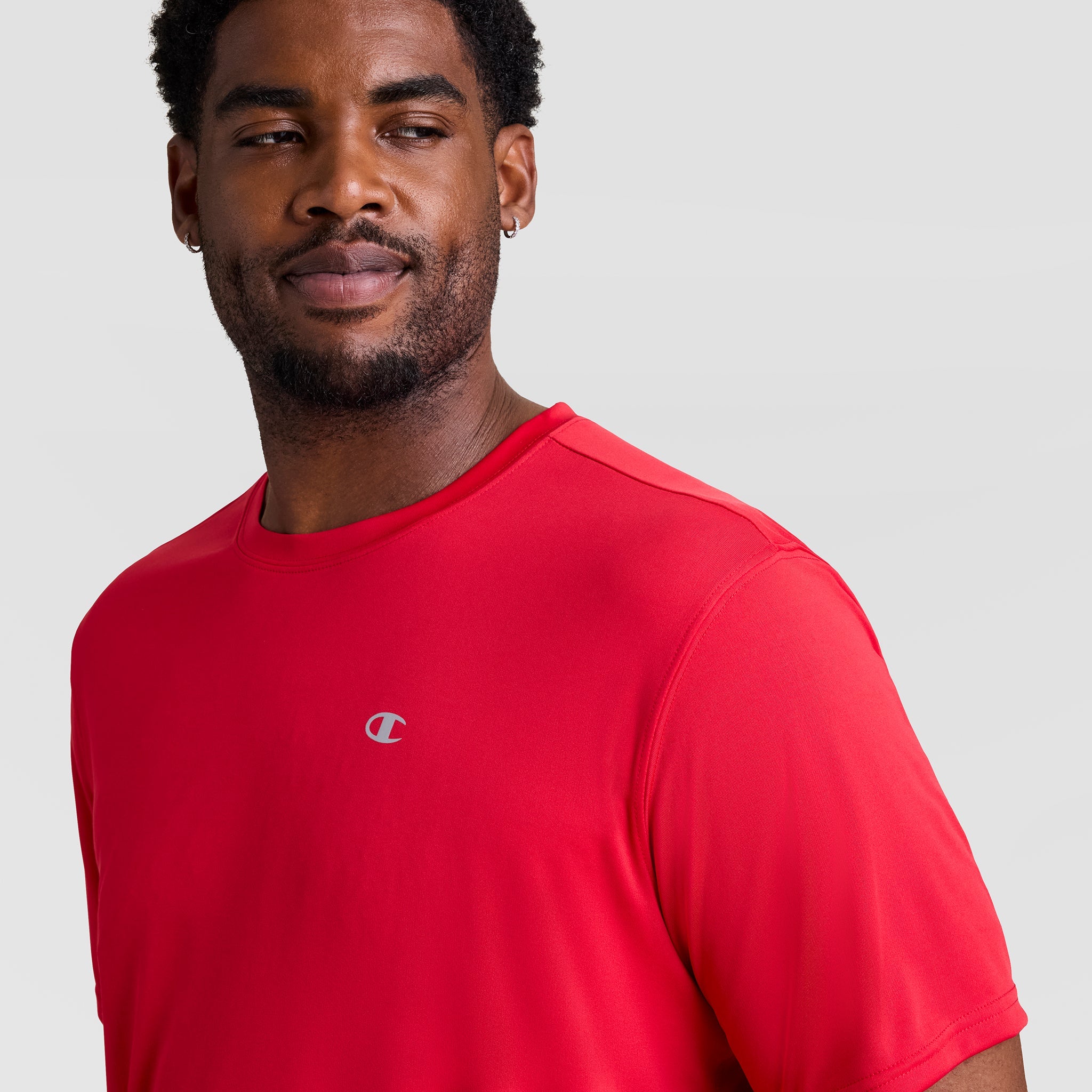 Champion Sport T-Shirt, Reflective C Logo - Big & Tall - Scarlet