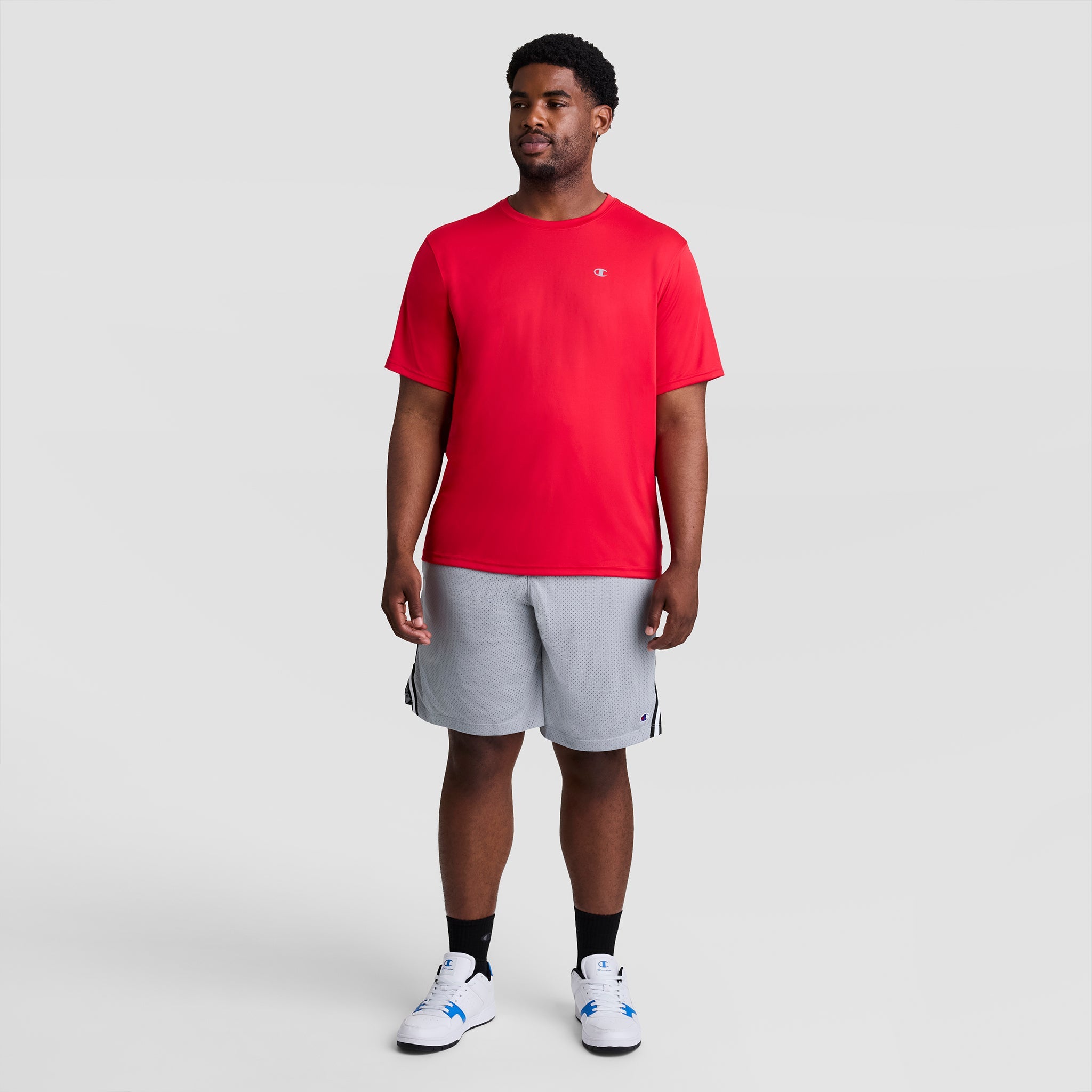 Champion Sport T-Shirt, Reflective C Logo - Big & Tall - Scarlet