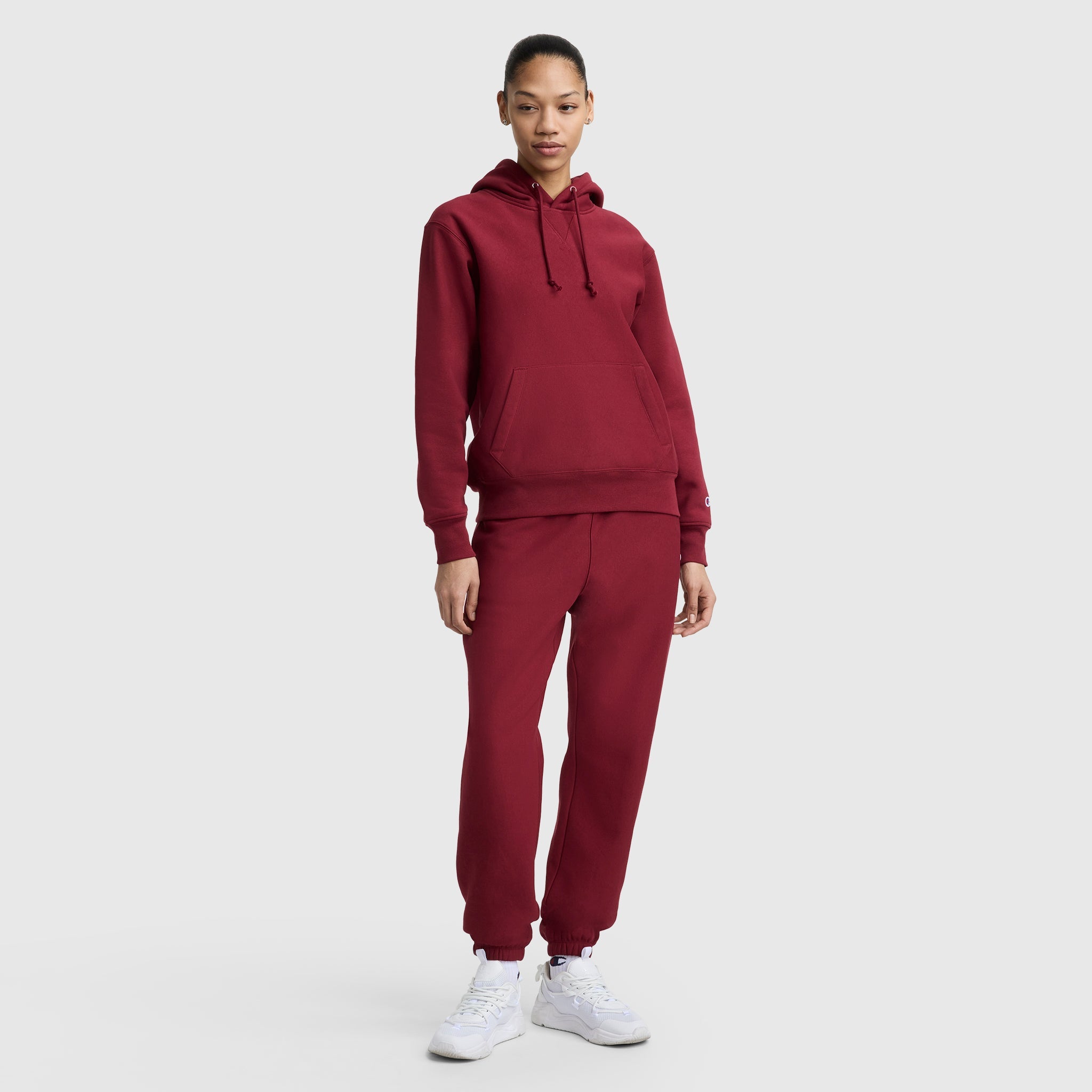 Champion Reverse Weave Hoodie Sweatshirt - Pomegranate