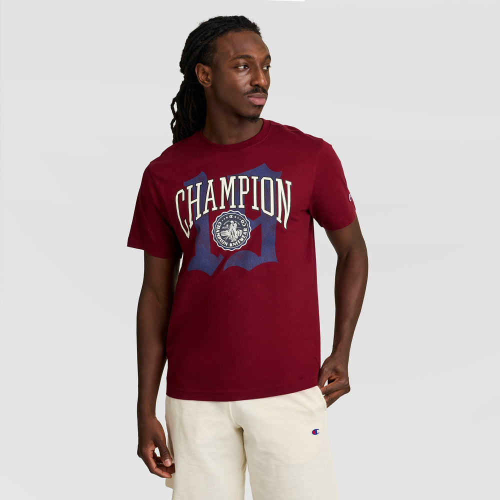 Champion Modern Retro Gothic '19 T-Shirt - Pomegranate