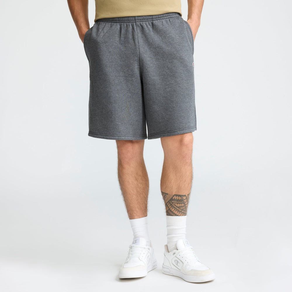 Champion 10" Powerblend Fleece Short - Granite Heather