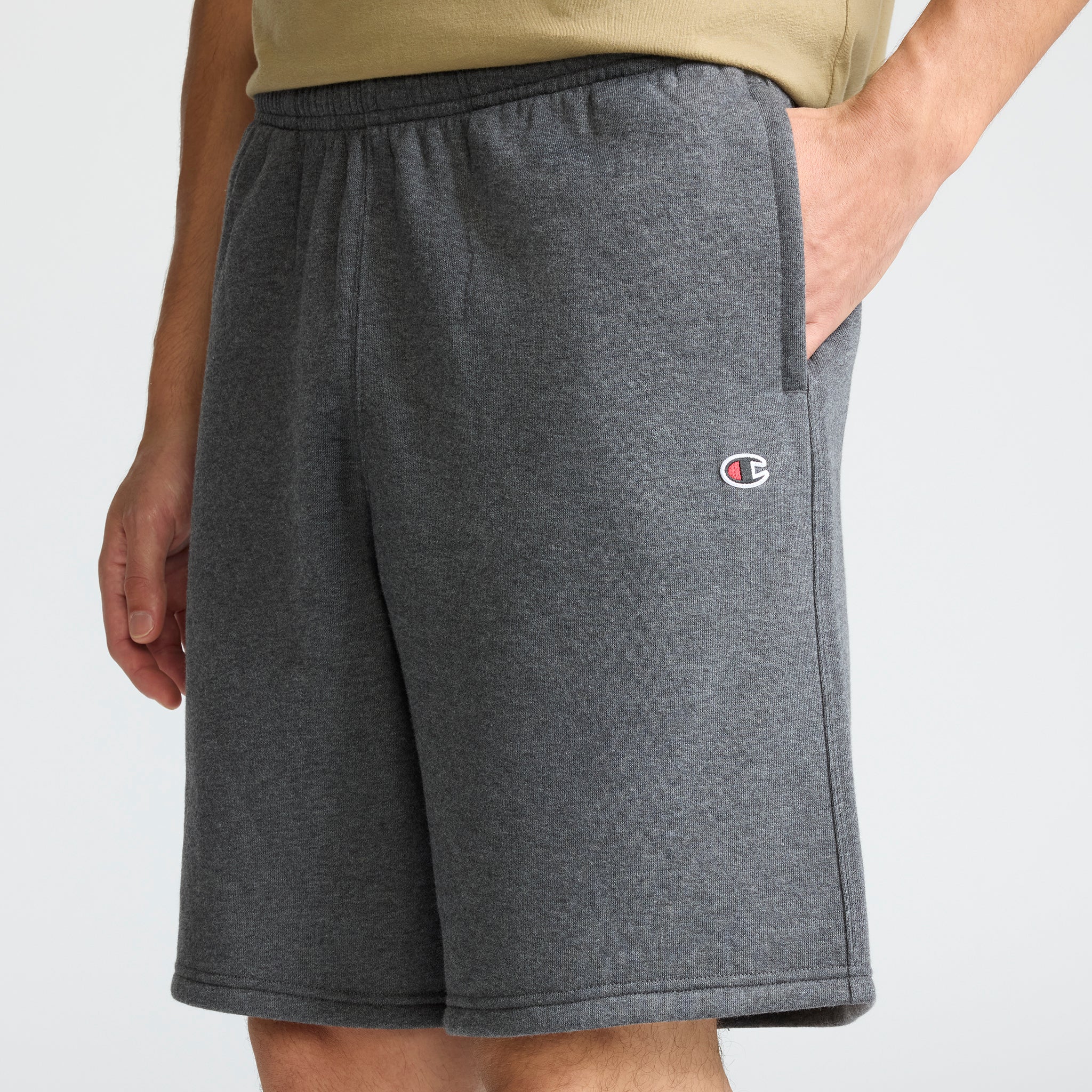Champion 10" Powerblend Fleece Short - Granite Heather