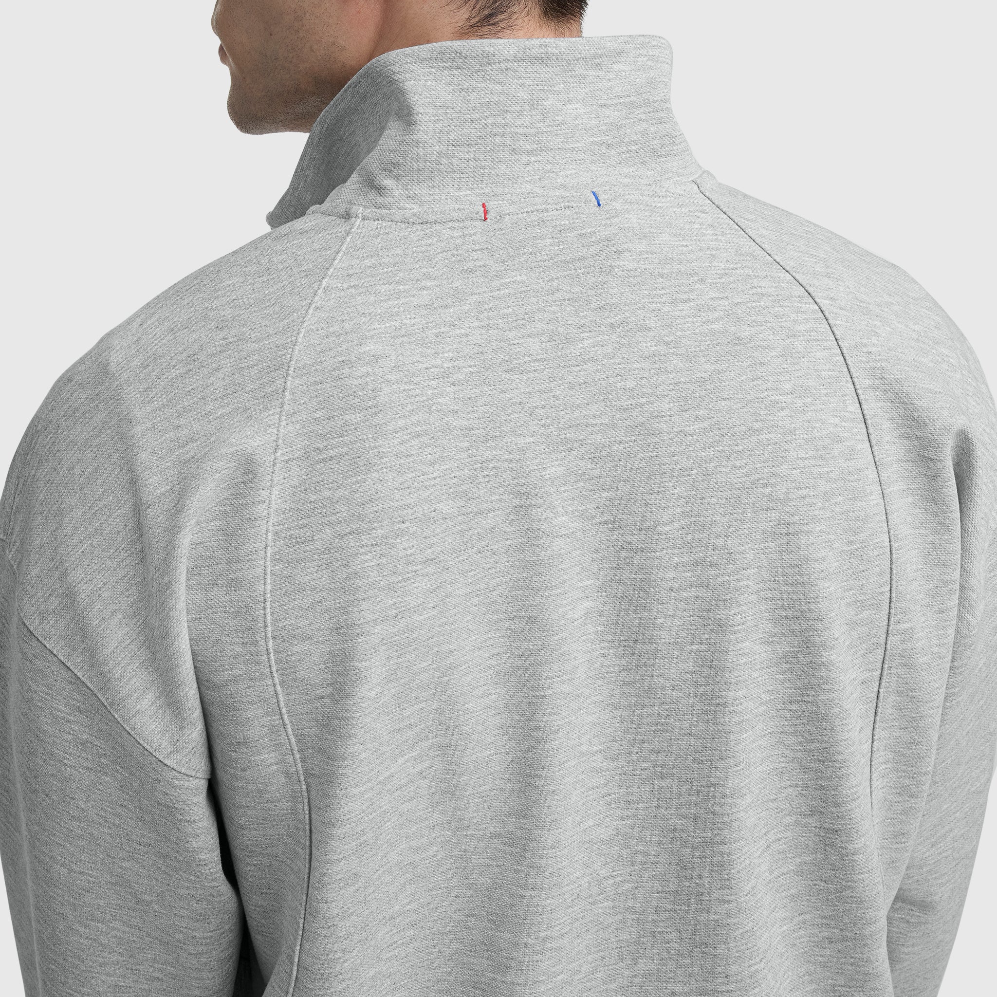 Champion Gameday Full Zip Mock Neck - Oxford Grey Heather