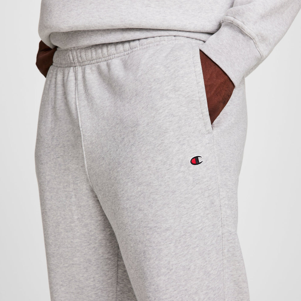 Champion Powerblend Sweatpants, Open Hem - Big & Tall - Platinum Silver Heather