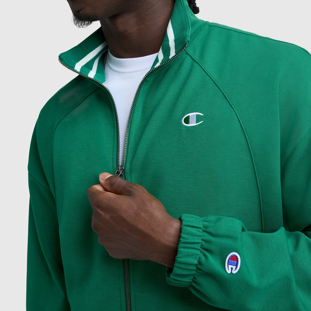 Champion Gameday Full Zip Mock Neck - Verdant Green