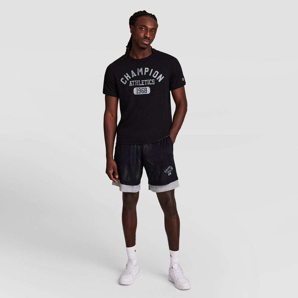 Champion 9" Gridiron Double Layer Short - Black