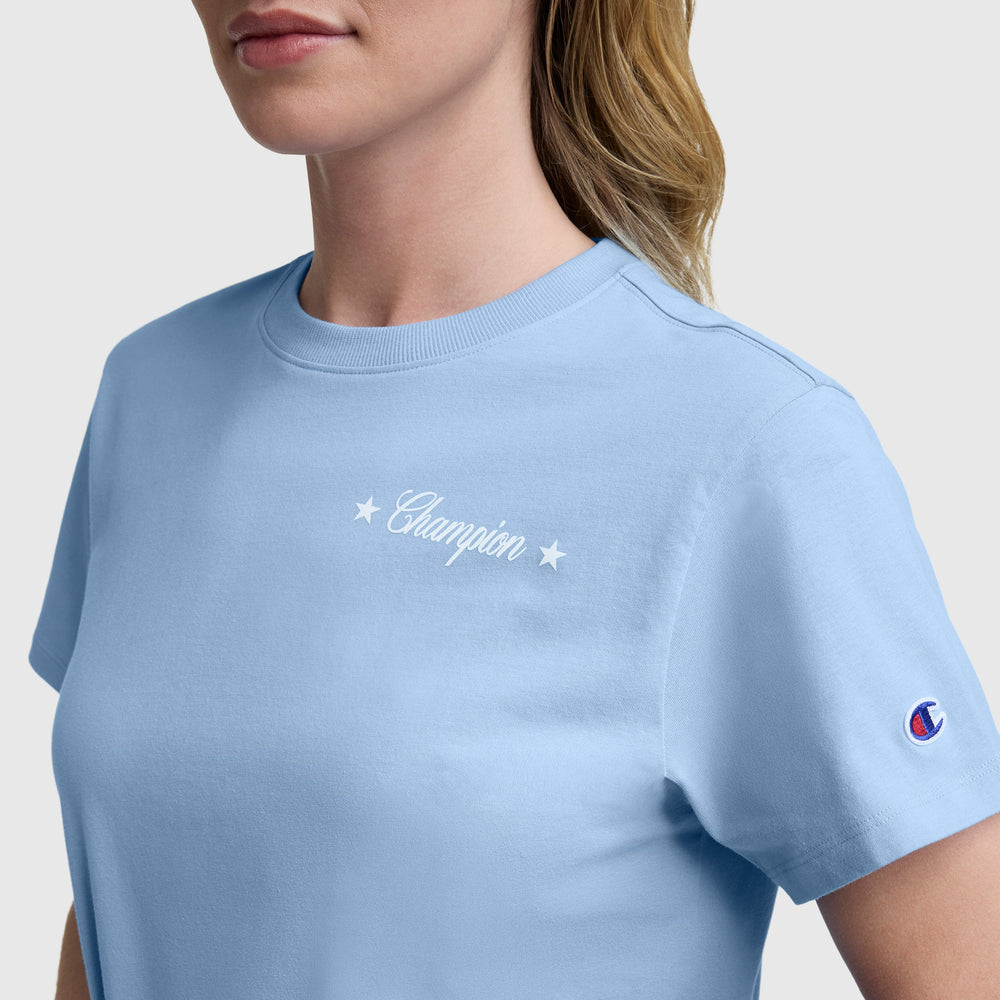Champion Gridiron Summer '19 Graphic T-Shirt - Placid Blue