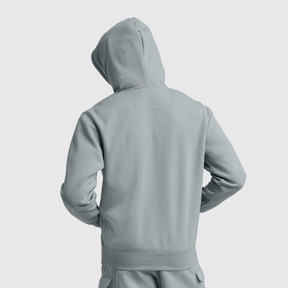 Champion Powerblend Hoodie, Tonal Script Logo - Quarry