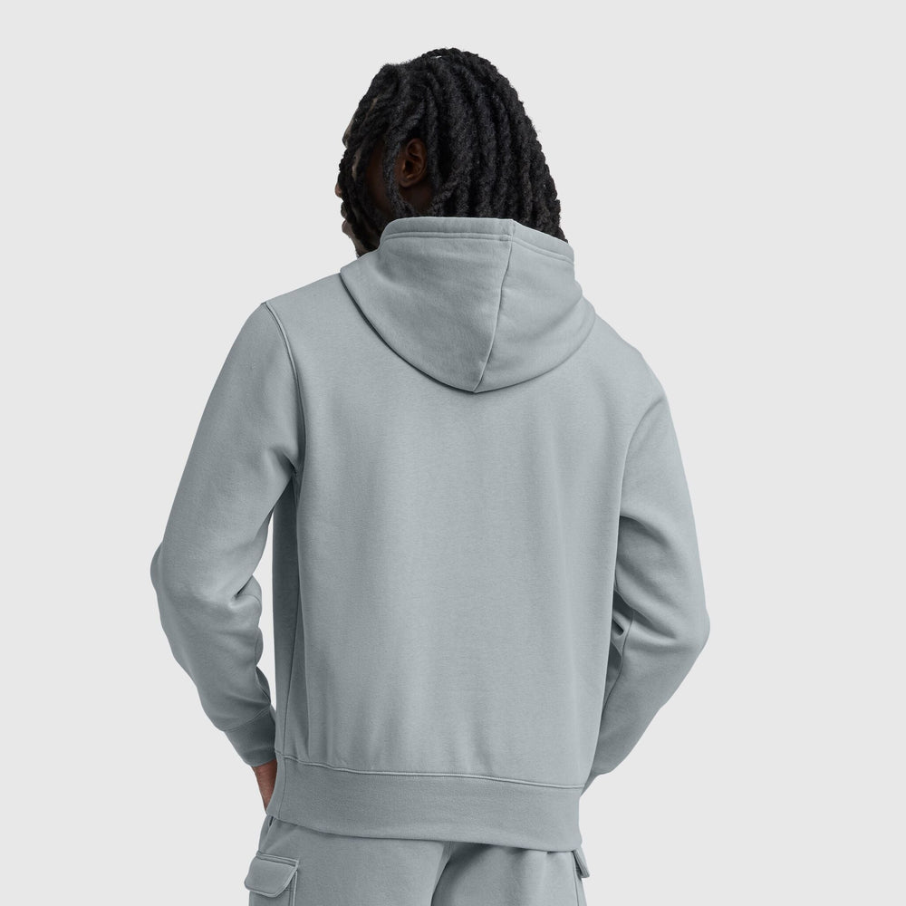 Champion Powerblend Hoodie, Tonal Script Logo - Quarry