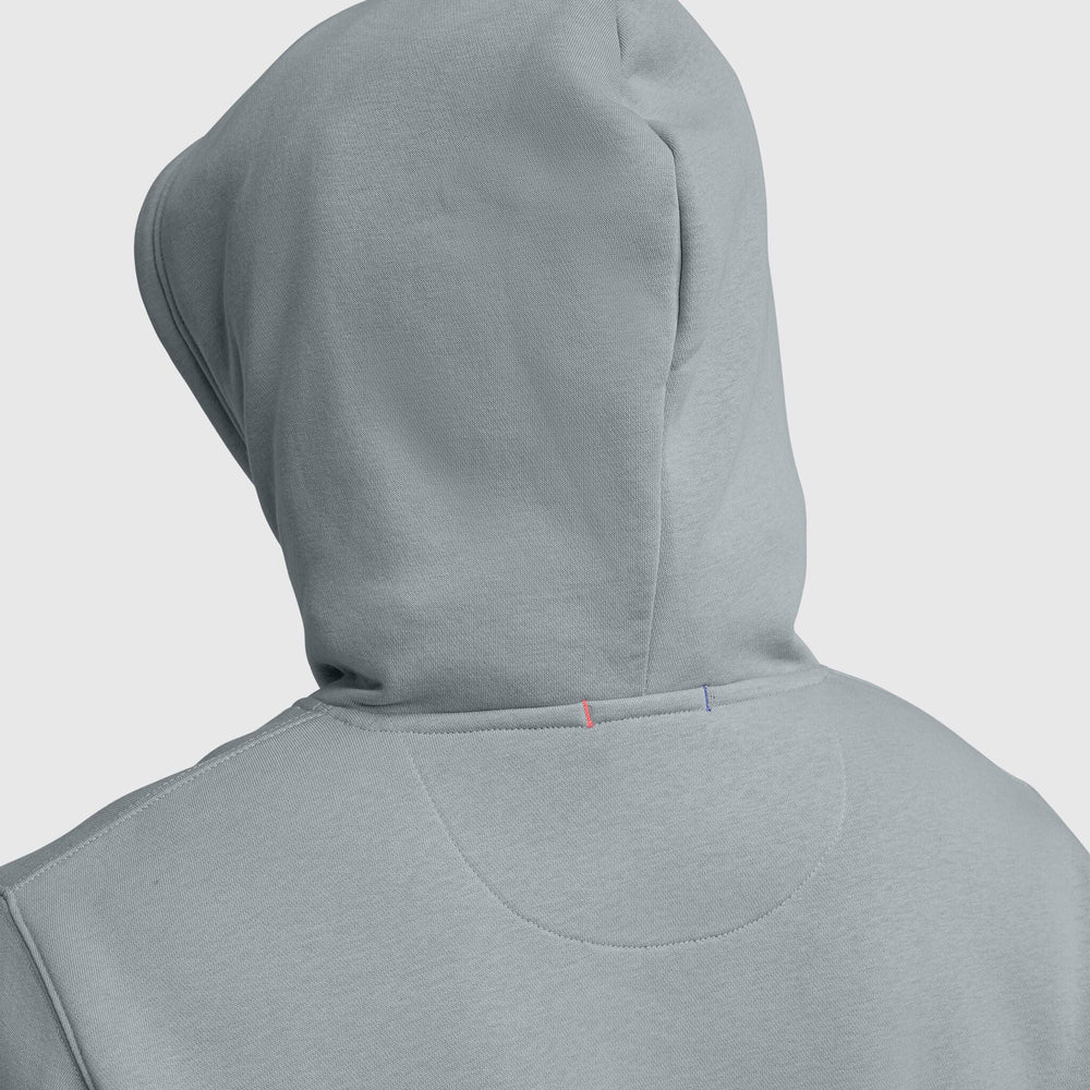Champion Powerblend Hoodie, Tonal Script Logo - Quarry