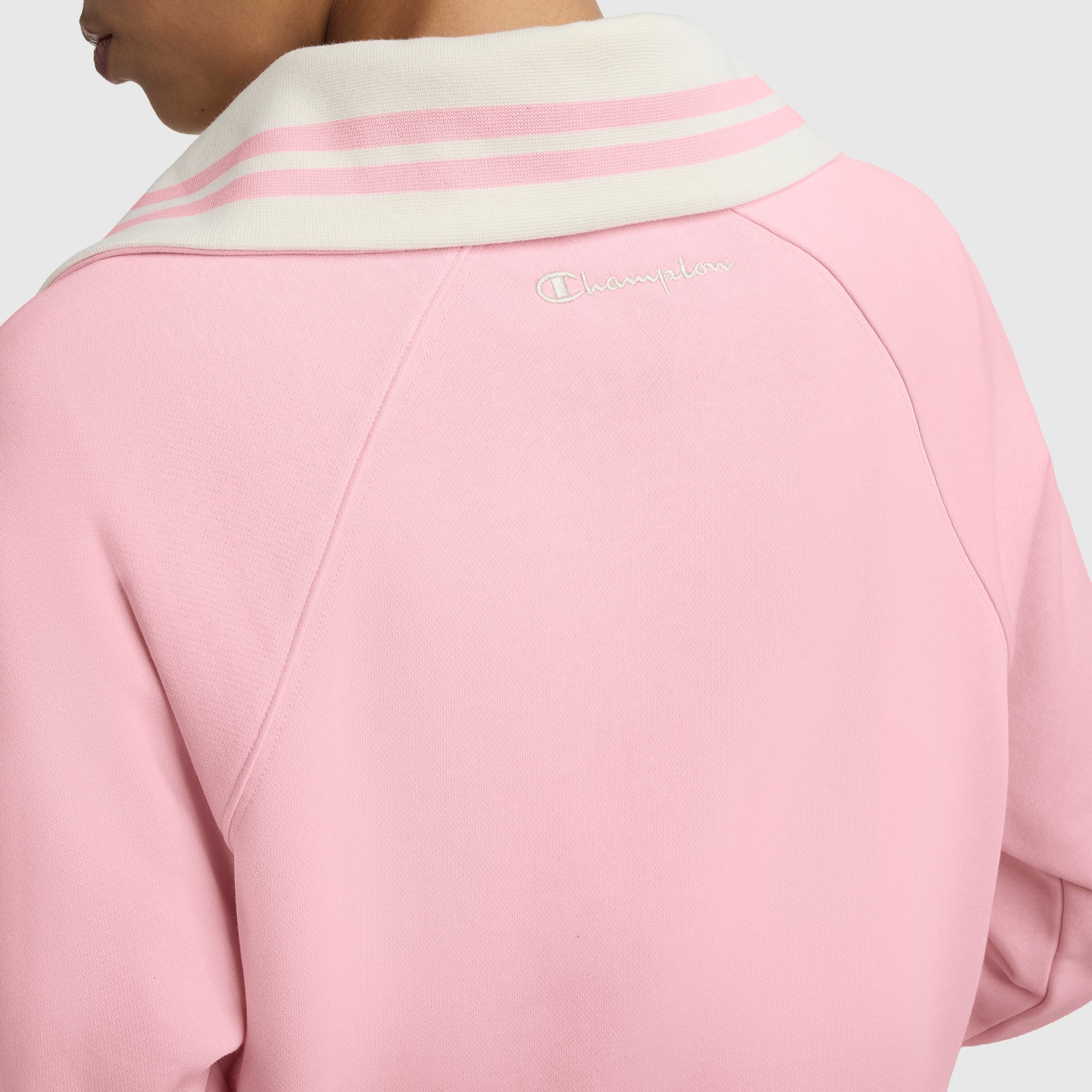 Champion Pitcher Full-Zip Mockneck Top - Rose Shadow