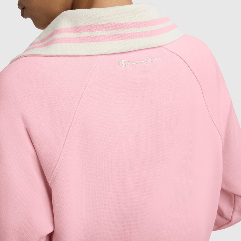 Champion Pitcher Full-Zip Mockneck Top - Rose Shadow