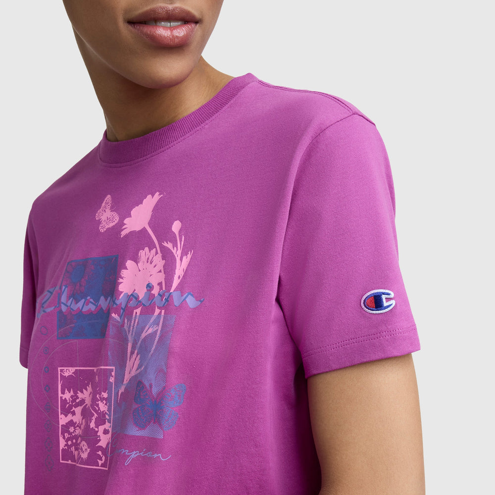 Champion Butterfly Collage Graphic T-Shirt - Vivid Viola