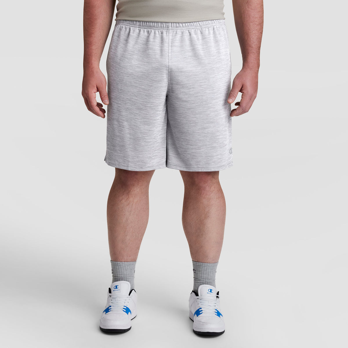 Champion Sport Shorts, Moisture Wicking - Big & Tall - New Manhattan Mist Heather