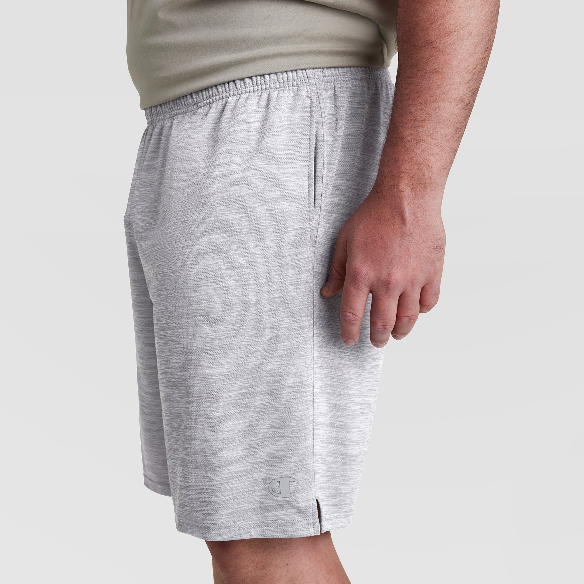 Champion Sport Shorts, Moisture Wicking - Big & Tall - New Manhattan Mist Heather