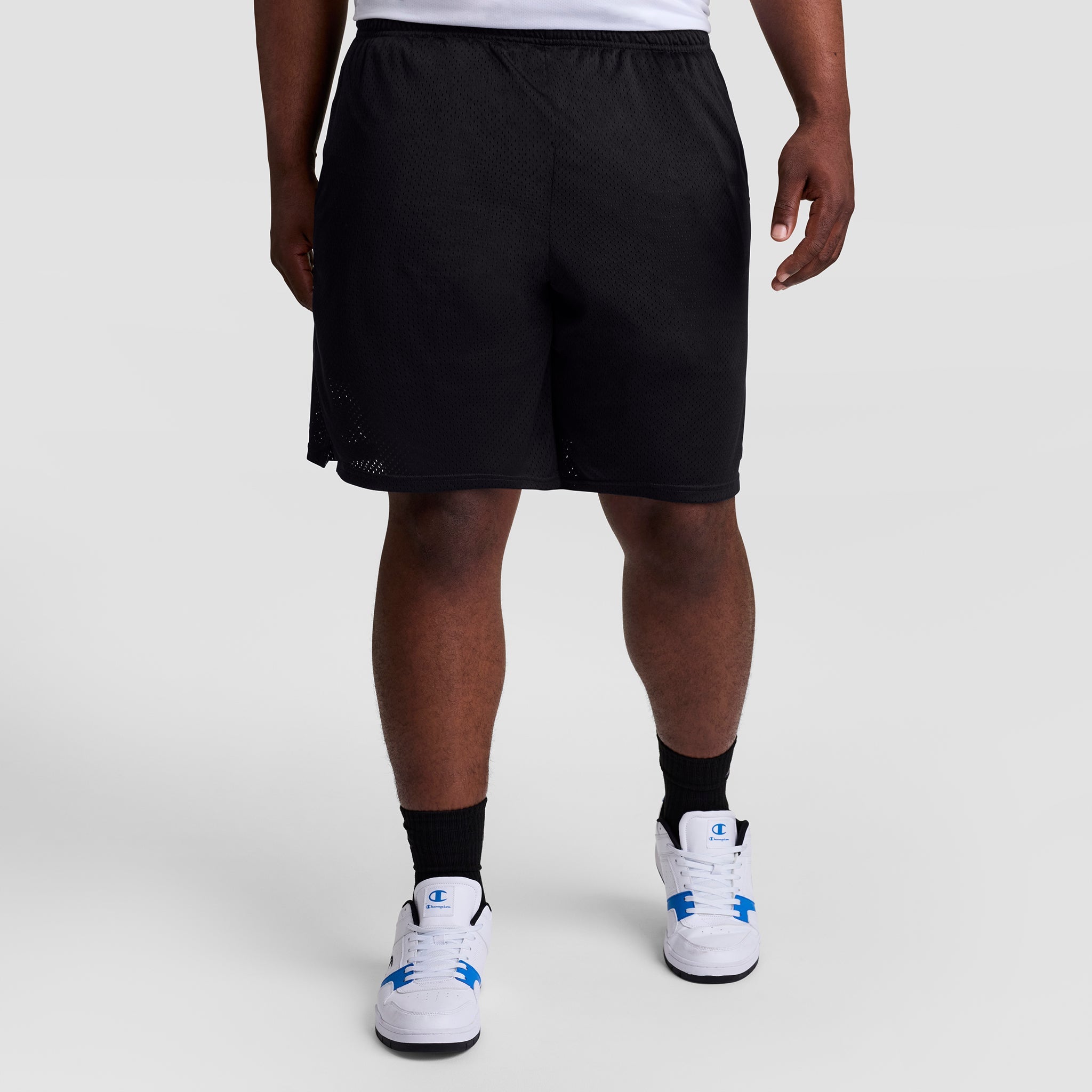 Champion Classic Mesh Gym Shorts - Big & Tall - Black
