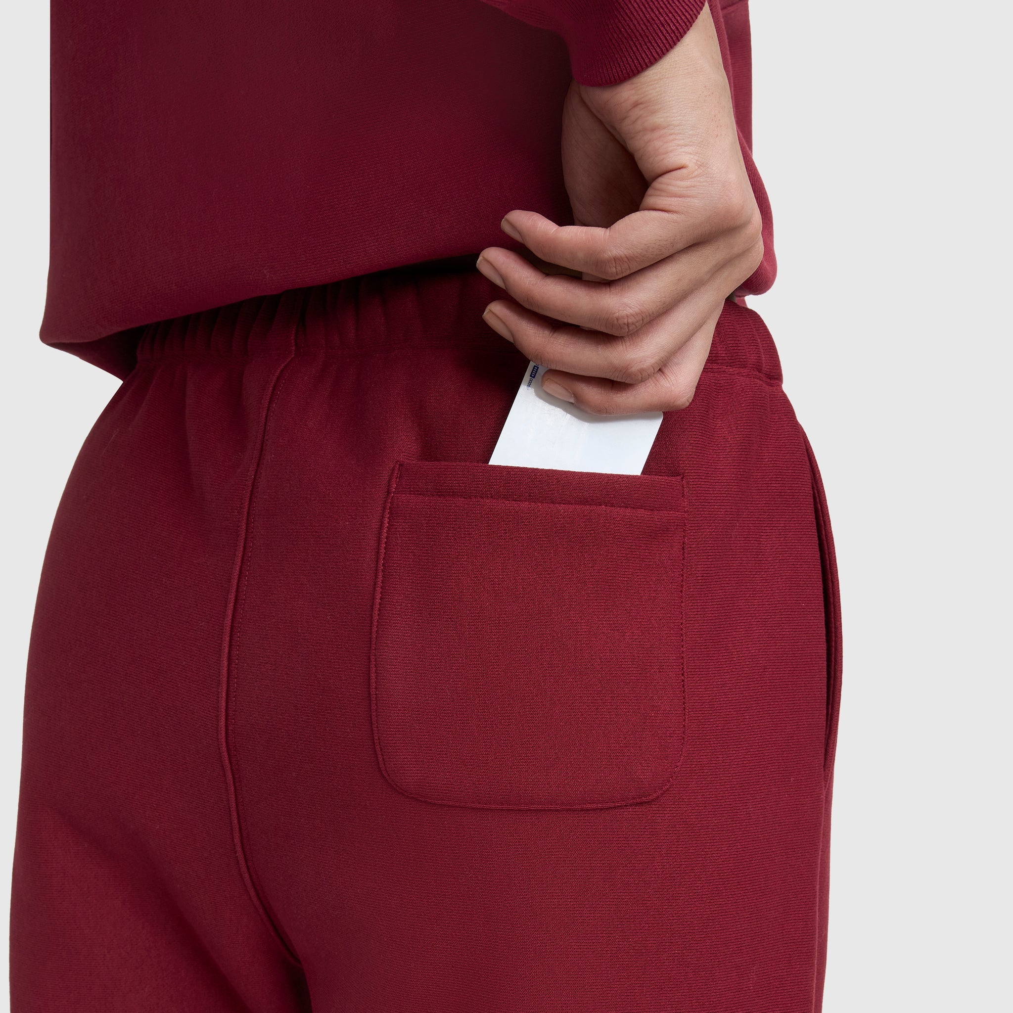 Champion Reverse Weave Cinched Bottom Sweatpants - Pomegranate