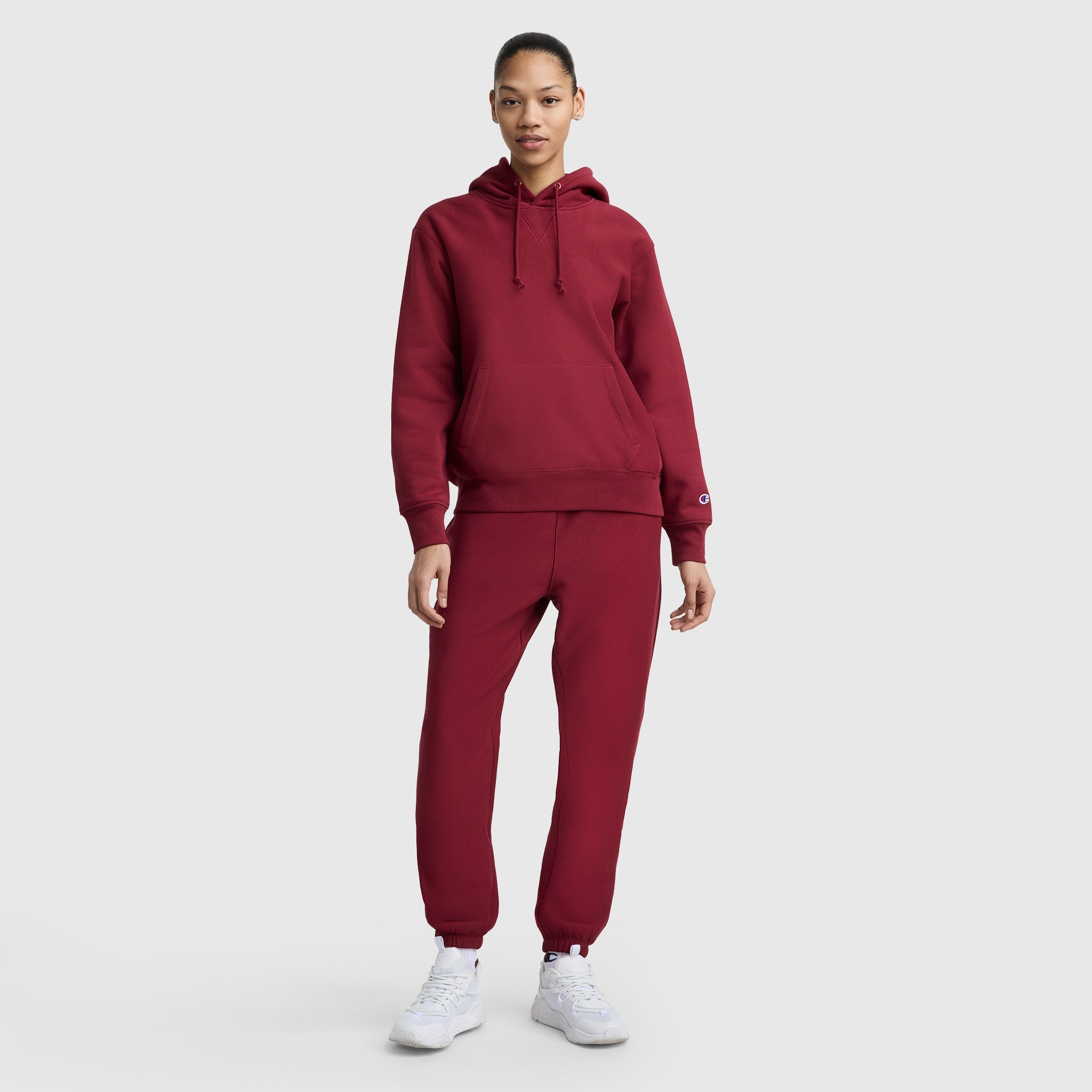 Champion Reverse Weave Cinched Bottom Sweatpants - Pomegranate