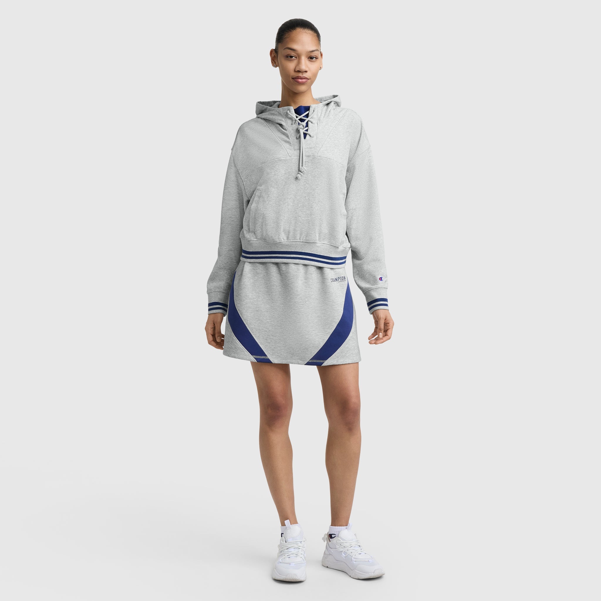 Champion Endzone Color Block Skirt - Oxford Grey Heather
