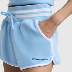 Champion 3" Tennis Court Short, Embroidered Script Logo - Placid Blue