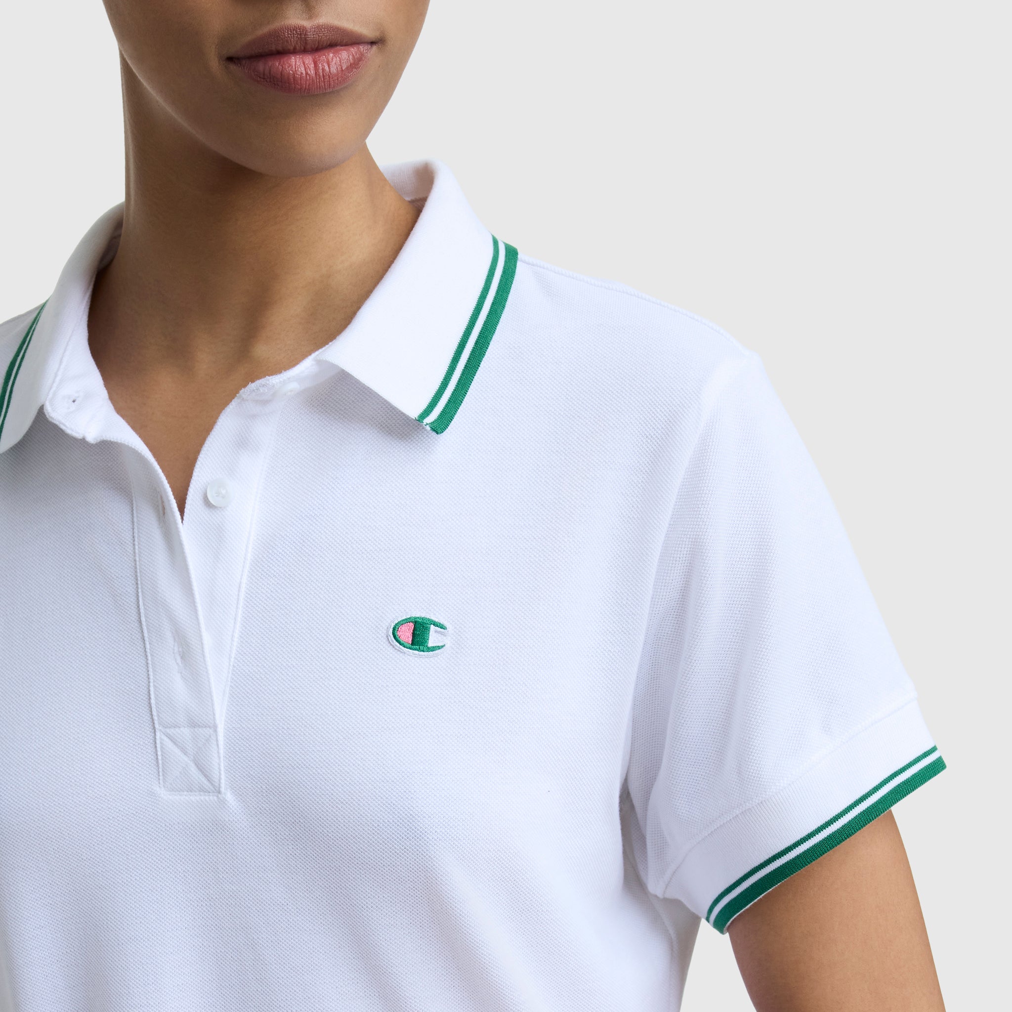 Champion Off The Court Polo Dress - Bright White