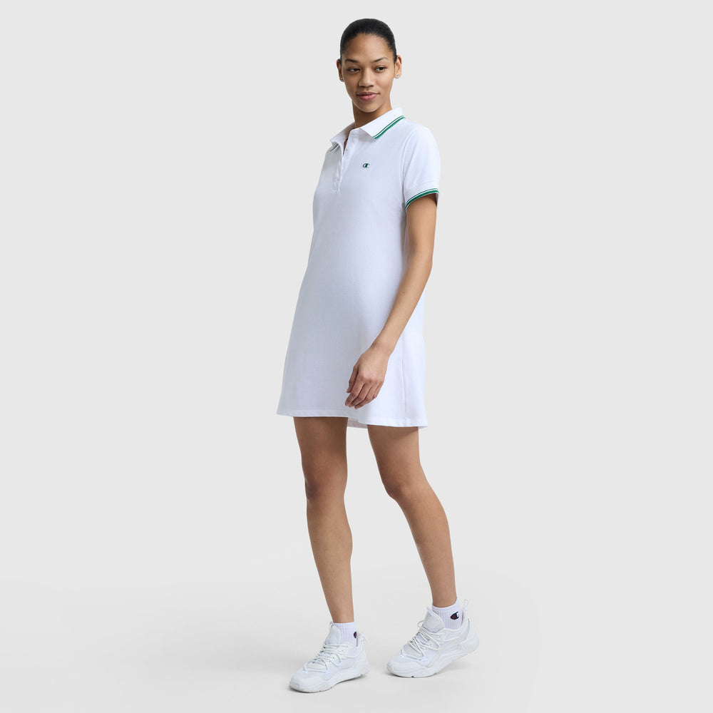 Champion Off The Court Polo Dress - Bright White
